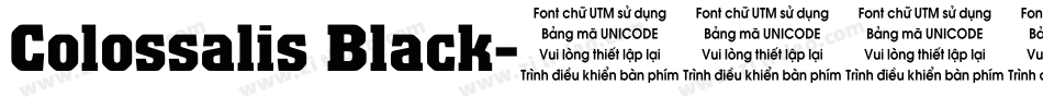 Colossalis Black字体转换